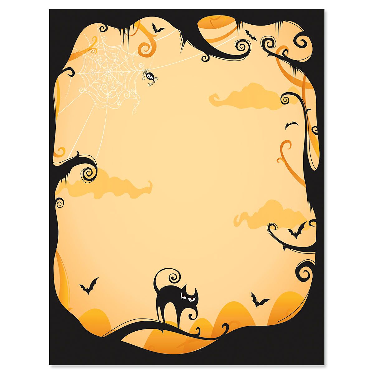 Orange Fright Night Halloween Letter Papers Current Catalog