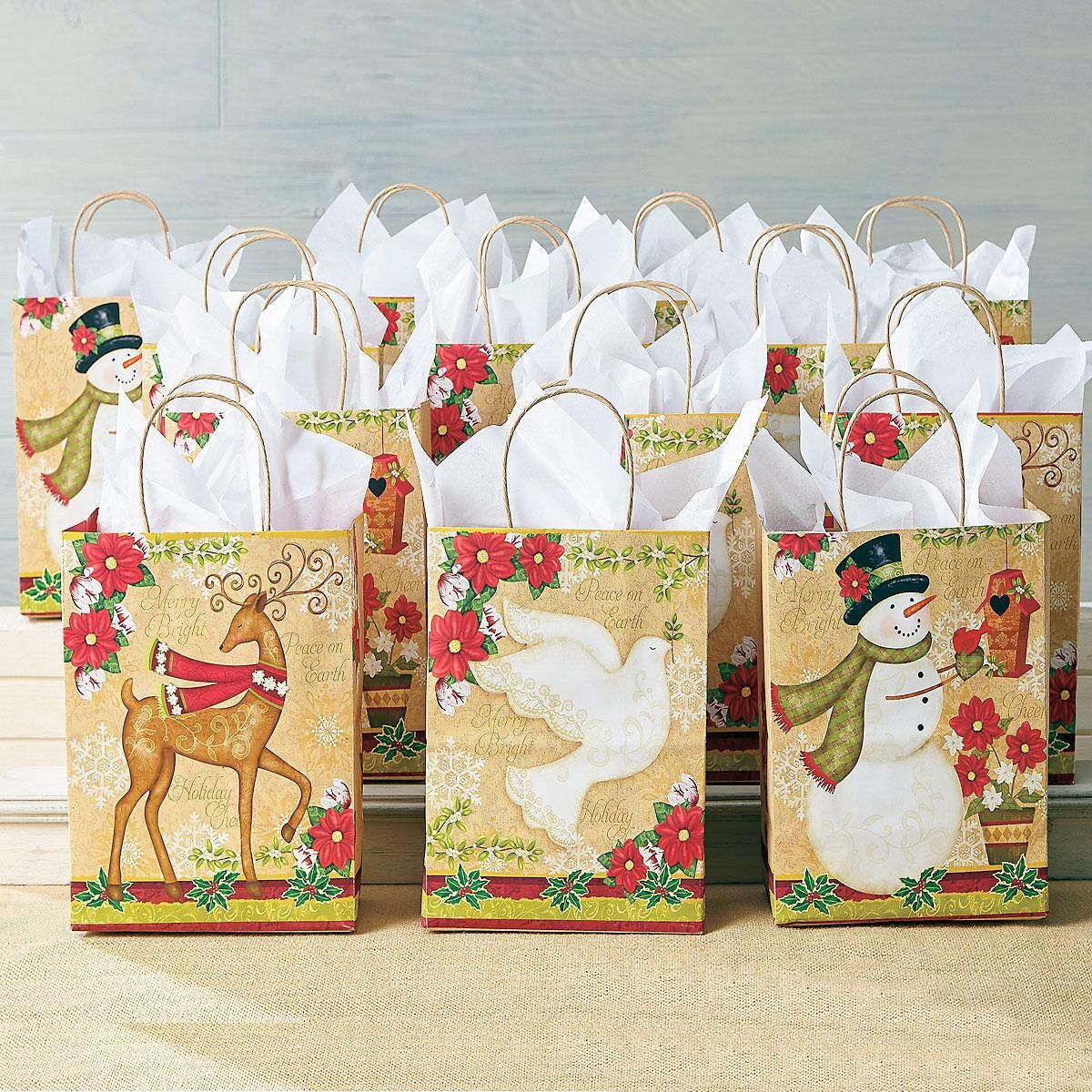 Traditional Holiday Gift Bag Set | Current Catalog