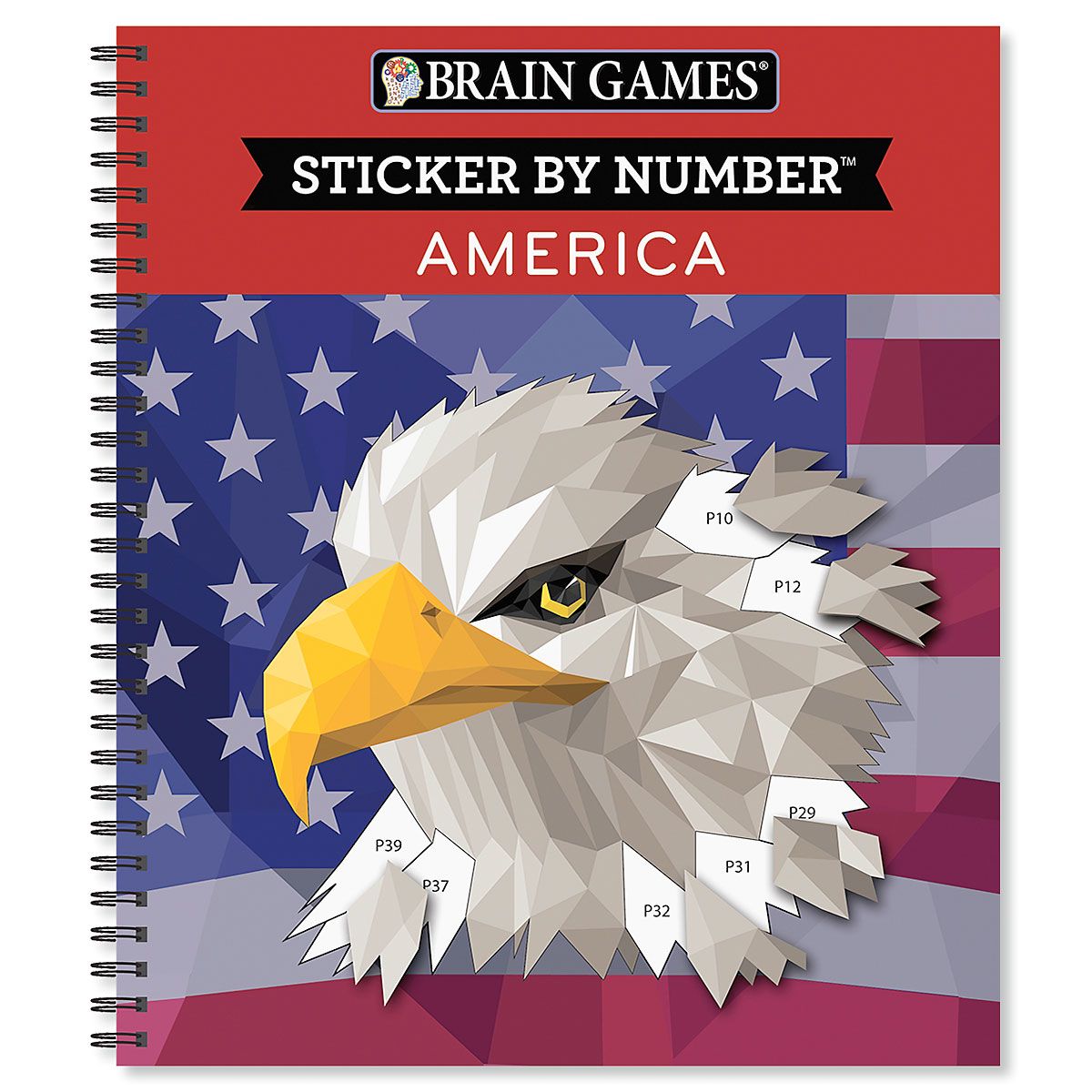 Sticker by Number America Features Book Brain Games® | Current Catalog