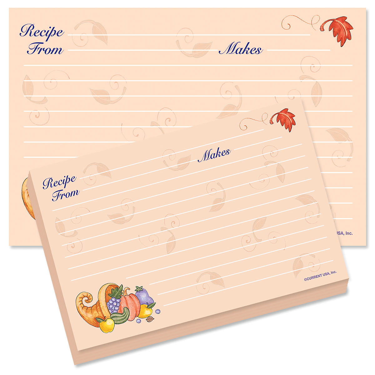 Harvest Recipe Cards - 3 x 5 | Current Catalog