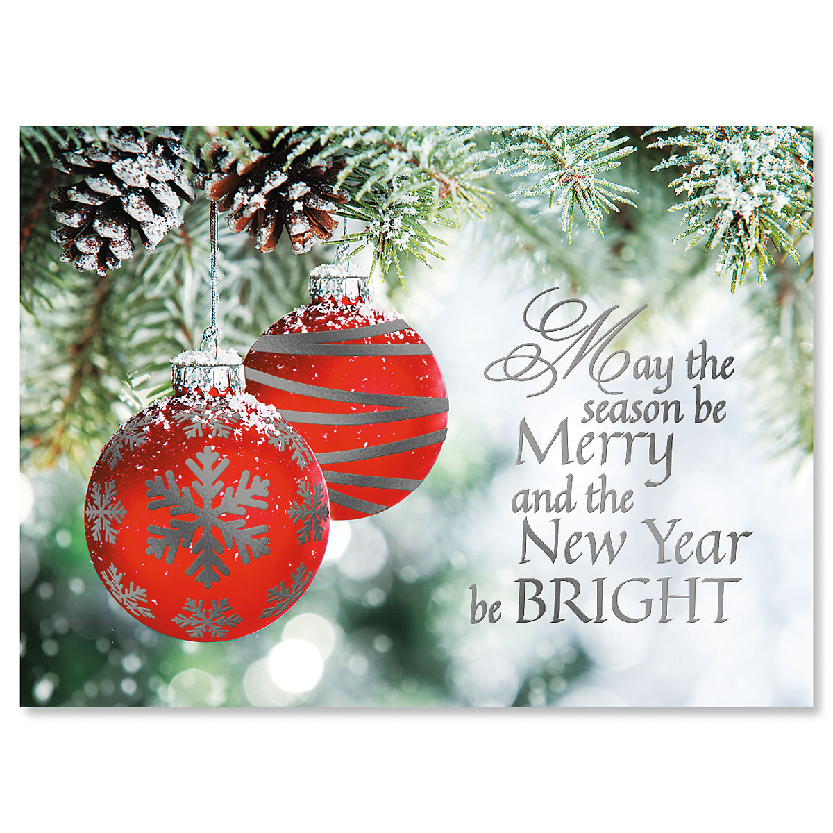 Ornament Wish Deluxe Foil Christmas Cards Current Catalog