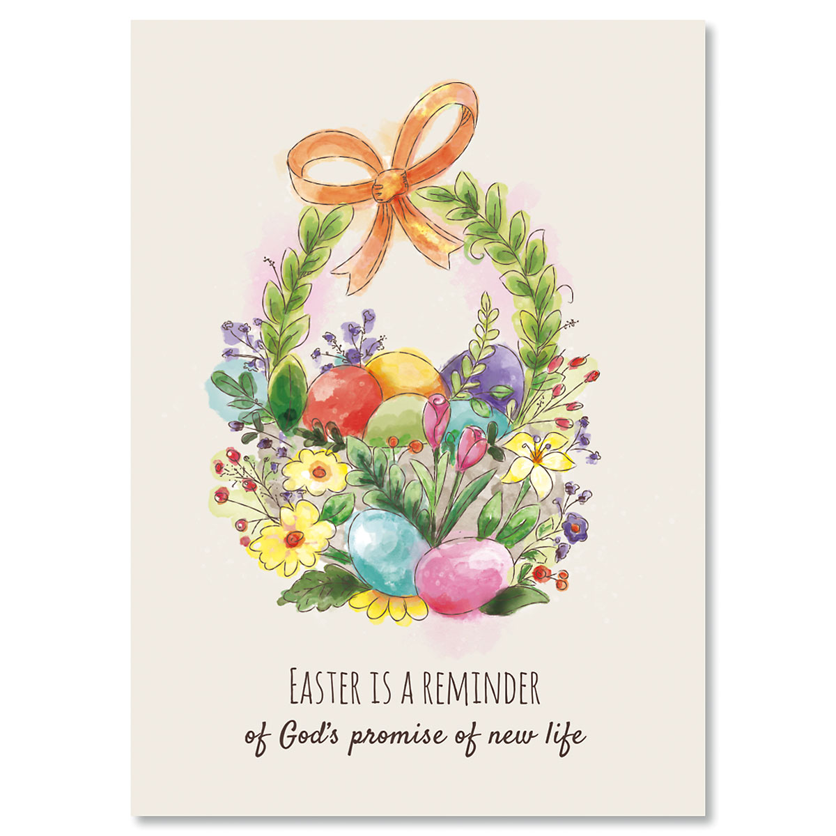 Single Design Easter Basket Easter Card Current Catalog