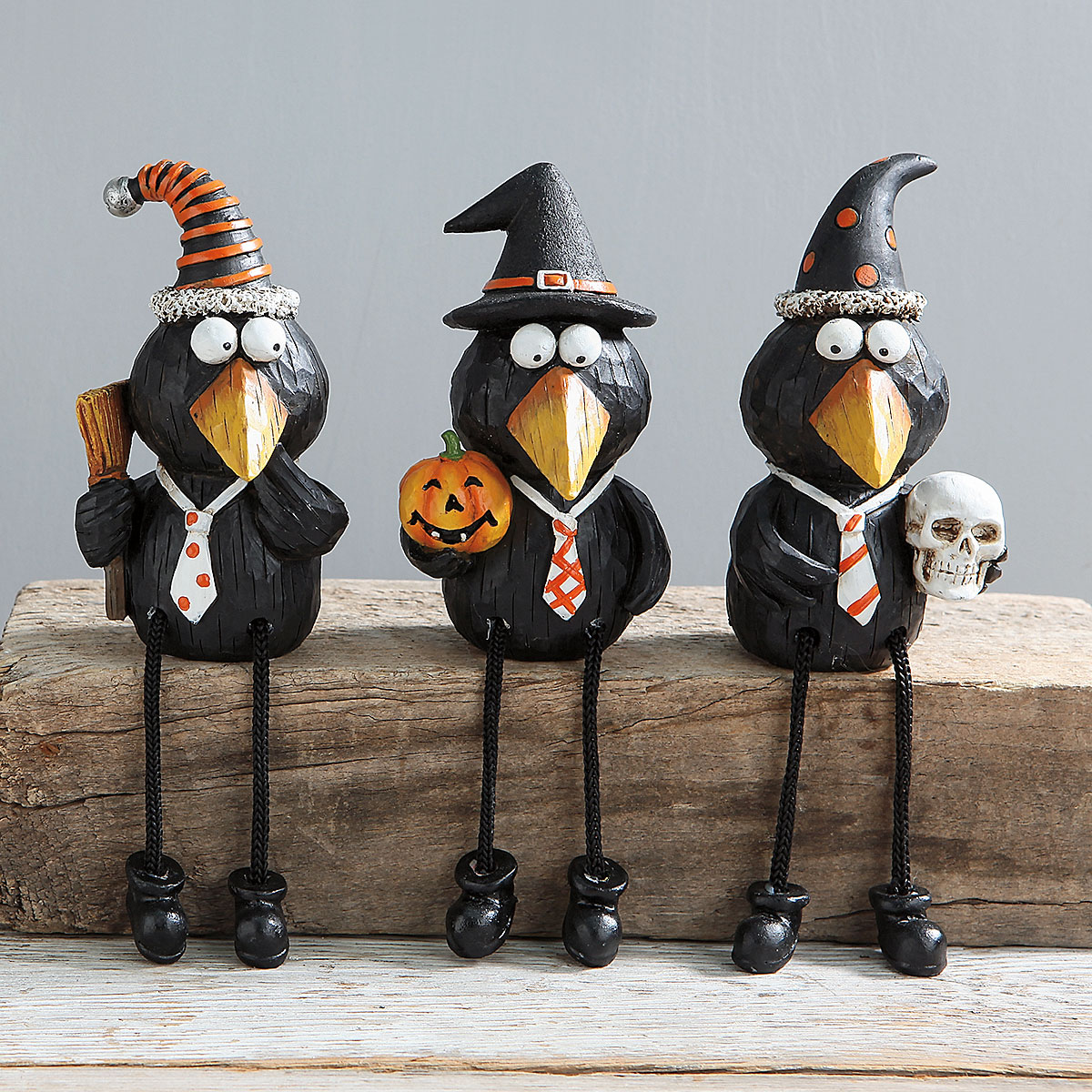 Black Crows ShelfSitter Halloween Figurines Current Catalog