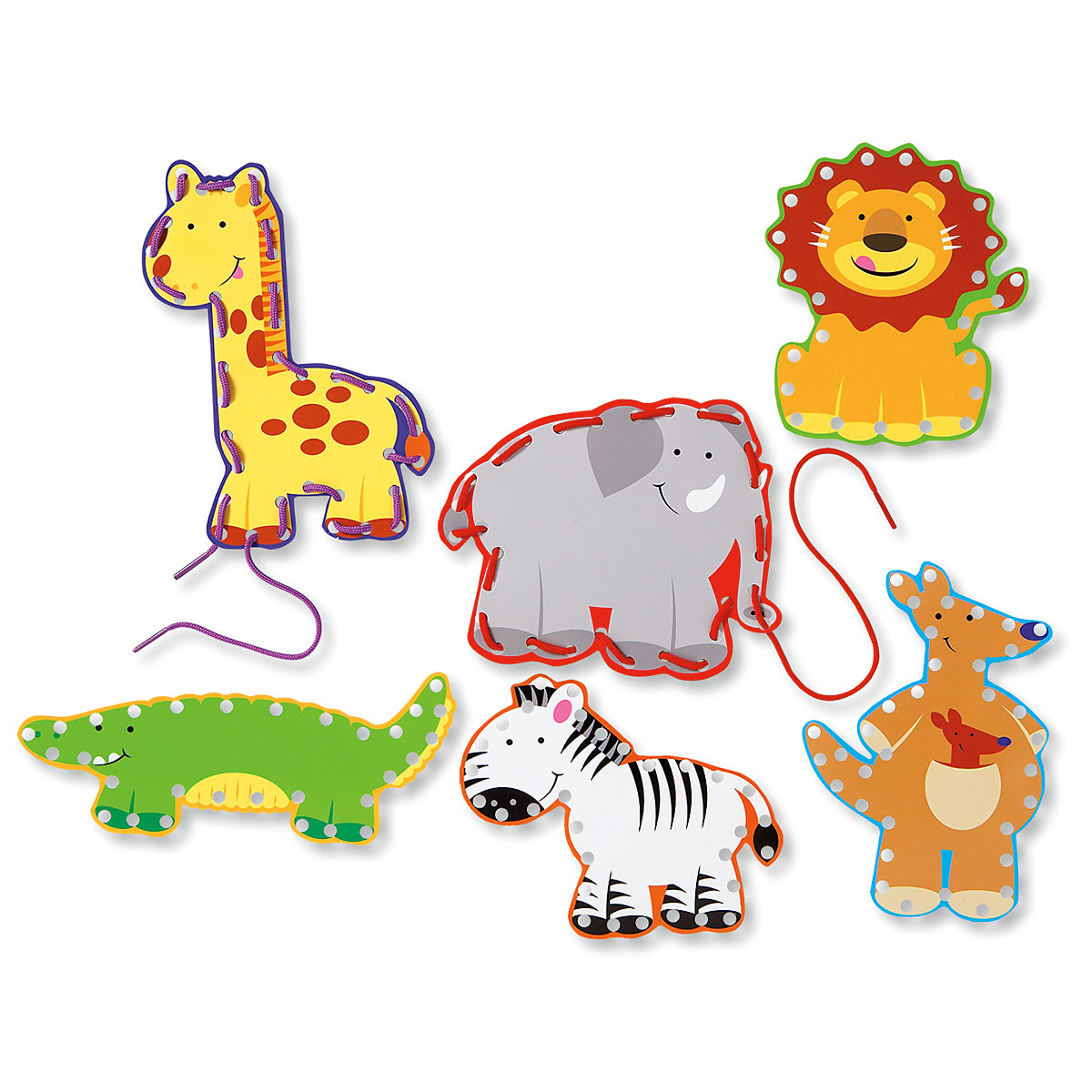 Zoo Animal Lace-Up Cards | Current Catalog