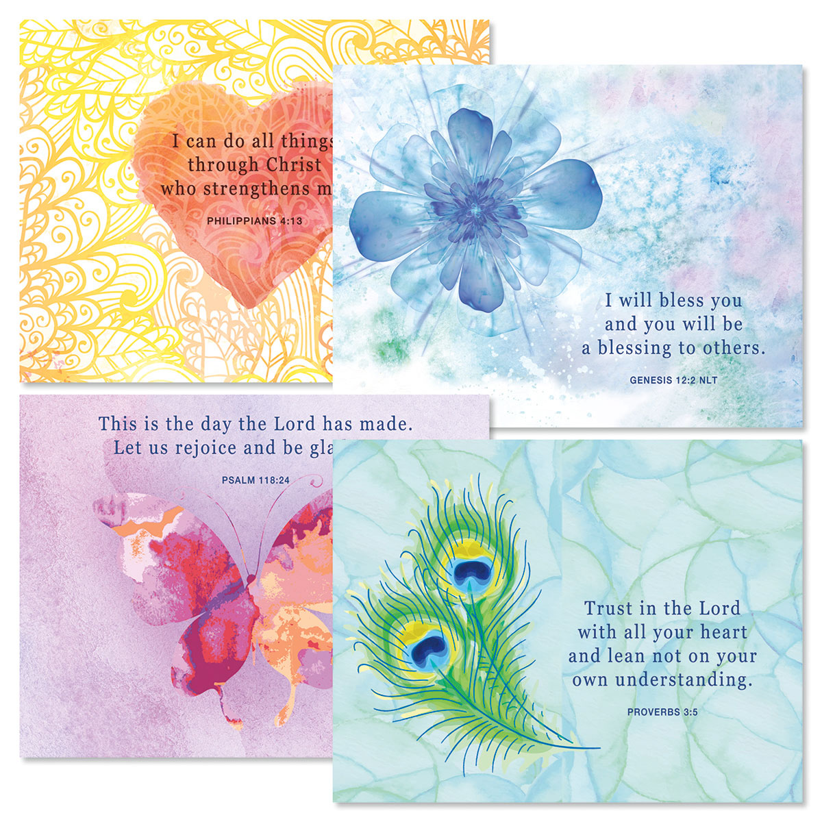 Bright Watercolor Faith Note Cards | Current Catalog