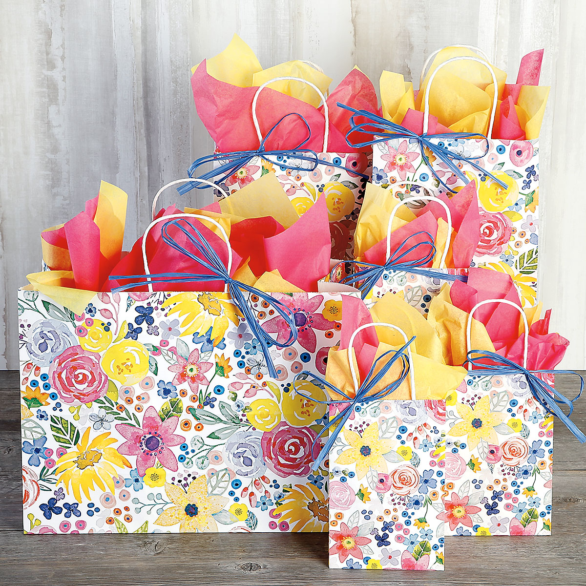 40-Piece Floral Gift Bag Value Pack | Current Catalog