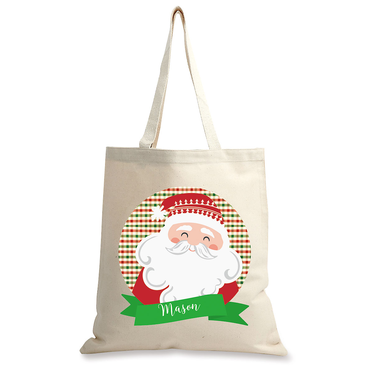 Zexpa Apparel Personalized Christmas Tote Bags w/Name, Custom Xmas/Noel  Totes Bag Gifts