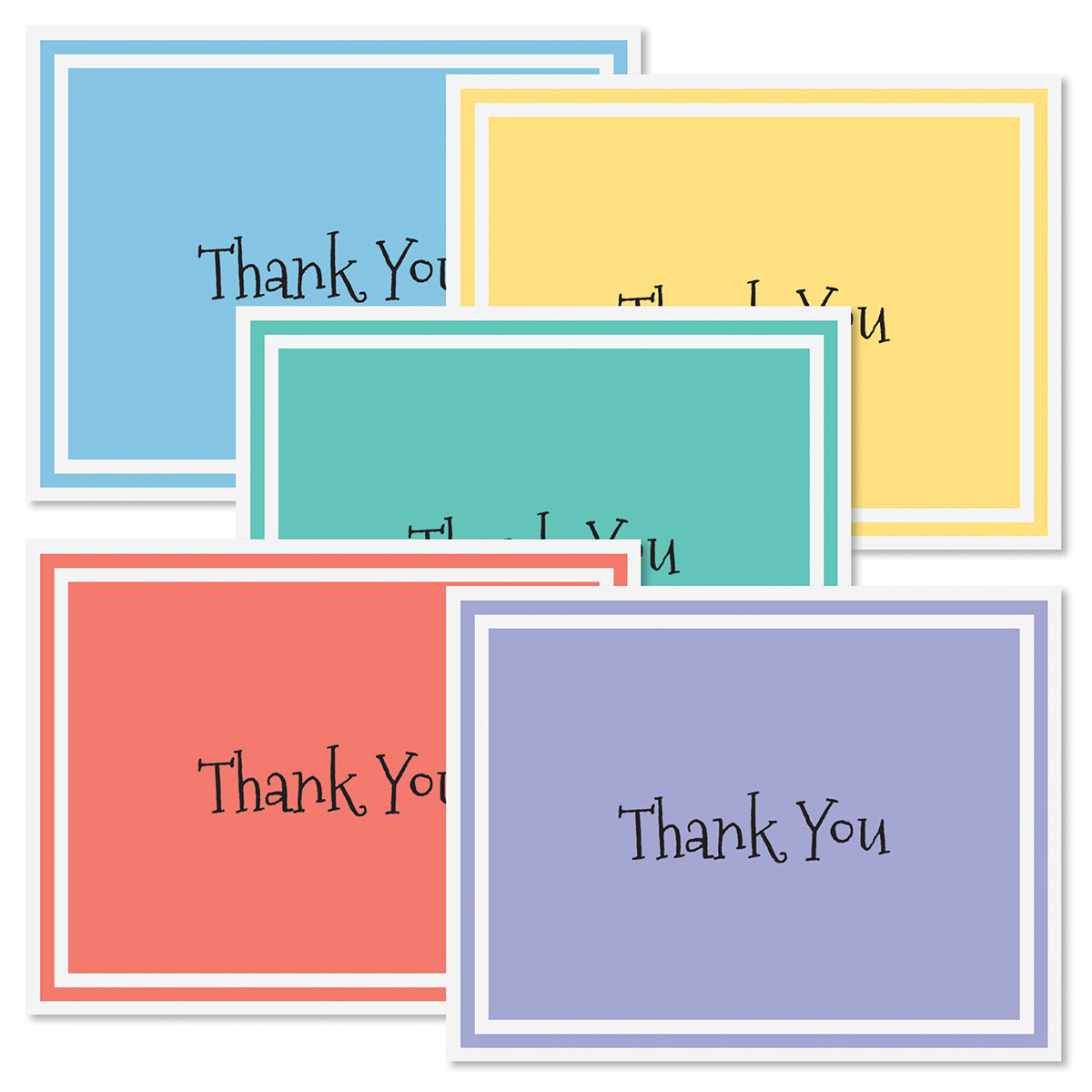 Border Brights Thank You Note Cards | Current Catalog