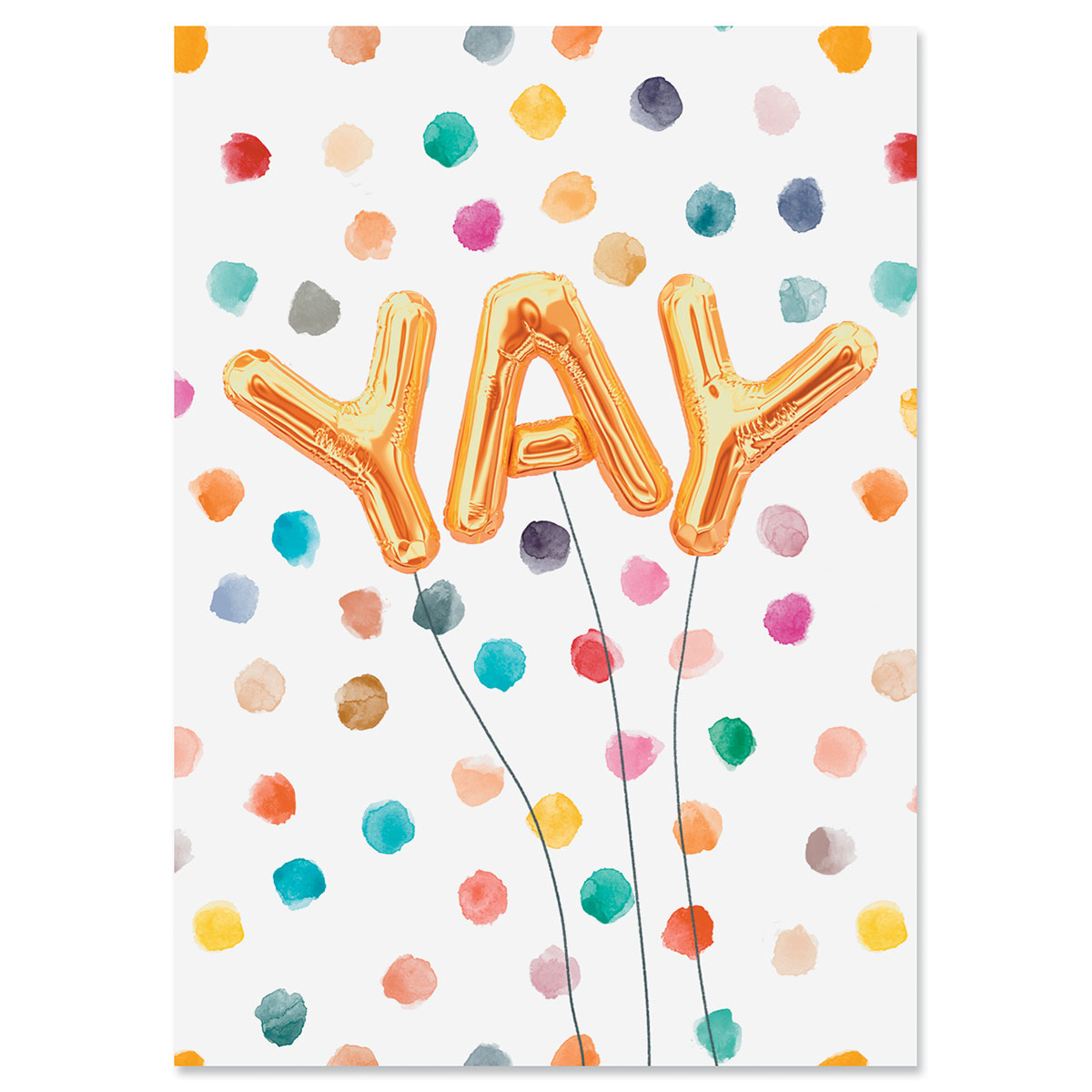 Yay Confetti Personalized Celebration Card | Current Catalog