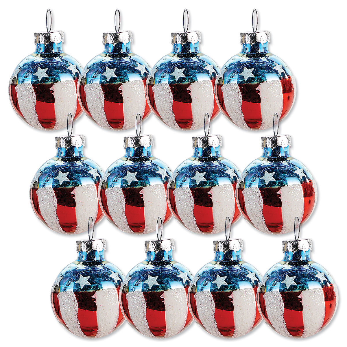 Americana Patriotic Glass Ornaments | Current Catalog