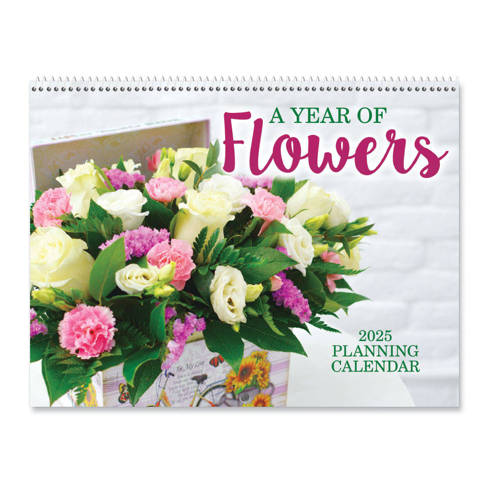 2025 A Year of Flowers Big Grid Planning Calendar | Current Catalog