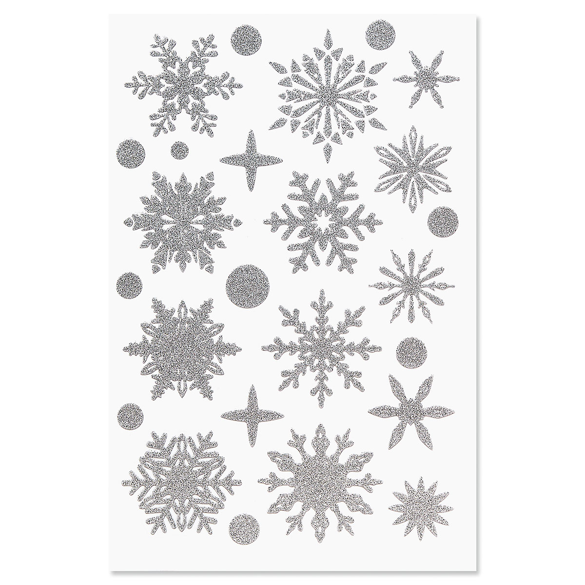 Silver Snowflake Vinyl Window Clings - BOGO | Current Catalog