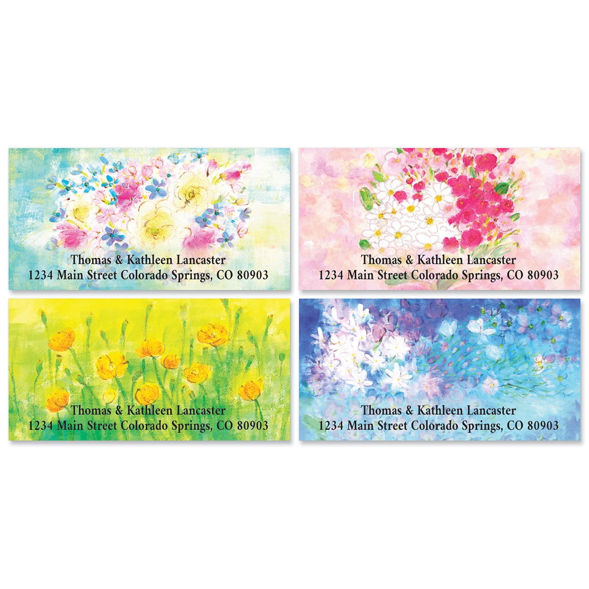 Elegant Floral Deluxe Address Labels (4 Designs) BOGO Current Catalog