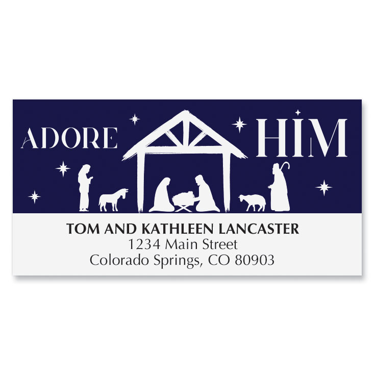 Adore Him Deluxe Address Labels | Current Catalog