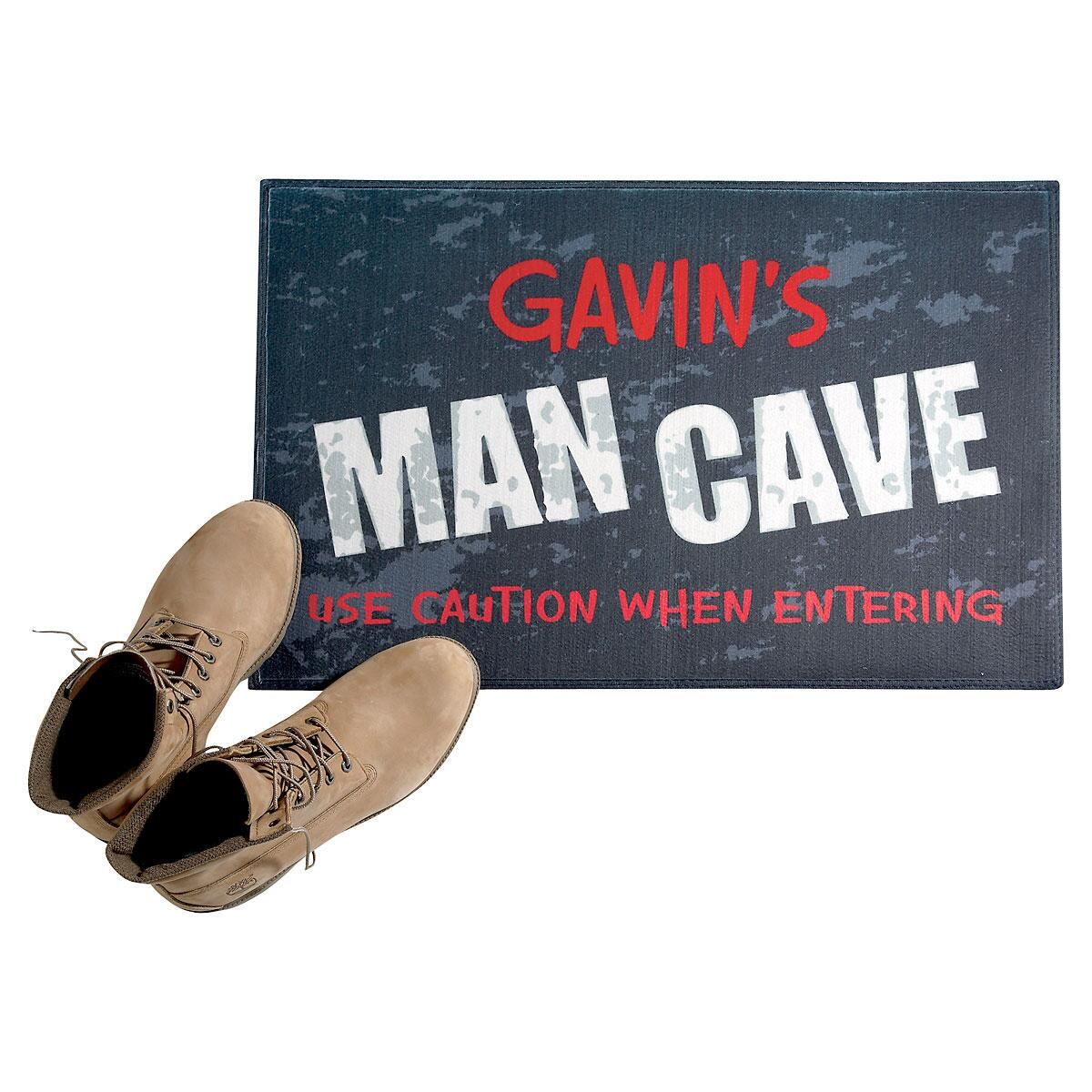 Man Cave Personalized Doormat