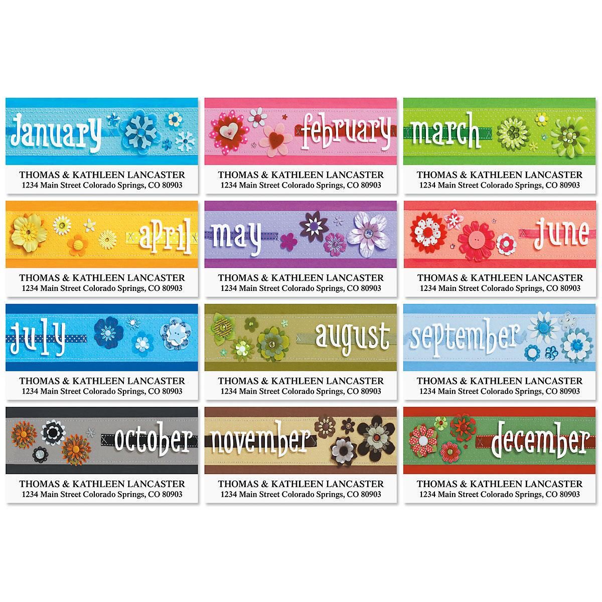 Four seasons address labels current catalog