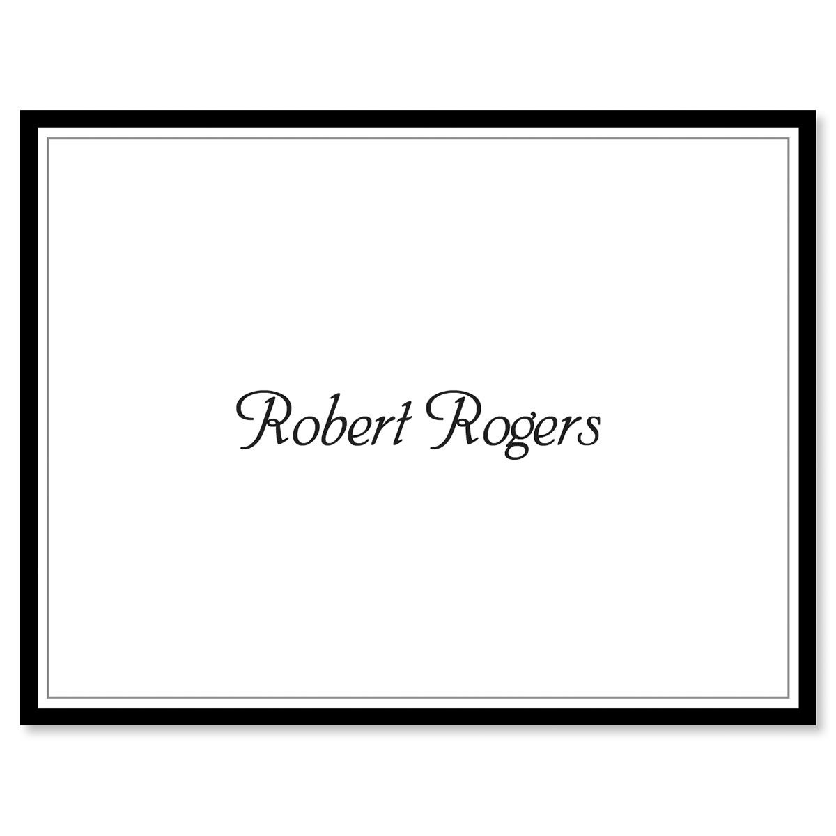 Black Rule Correspondence Card | Current Catalog