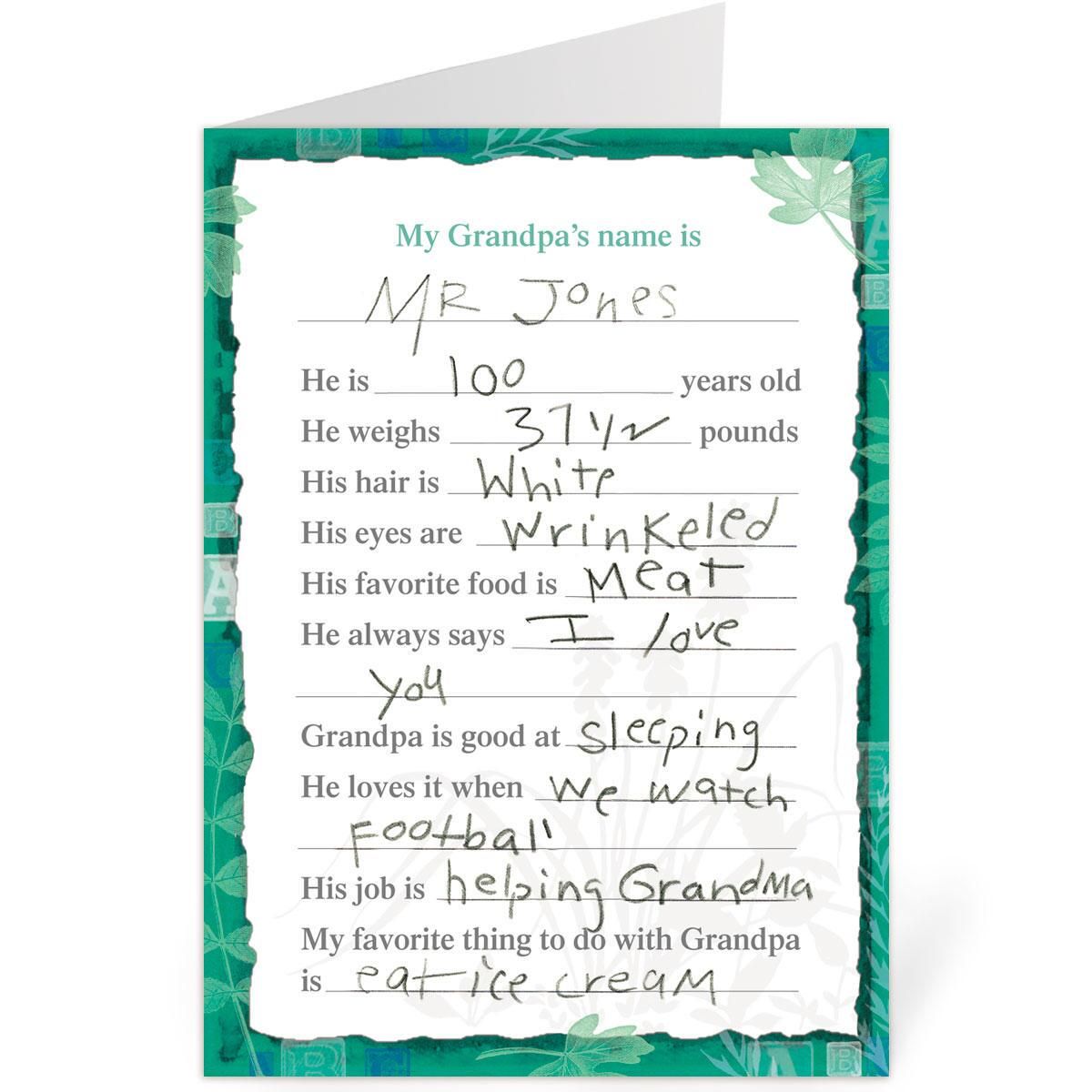 Download Grandpa Fill-in Father's Day Card | Current Catalog