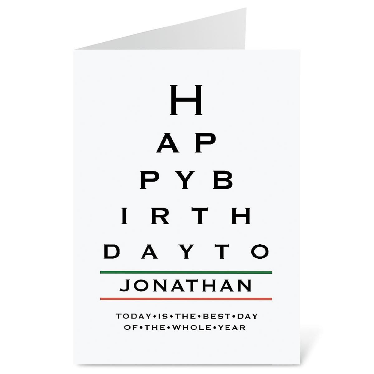 Eye Chart SelectACard Current Catalog