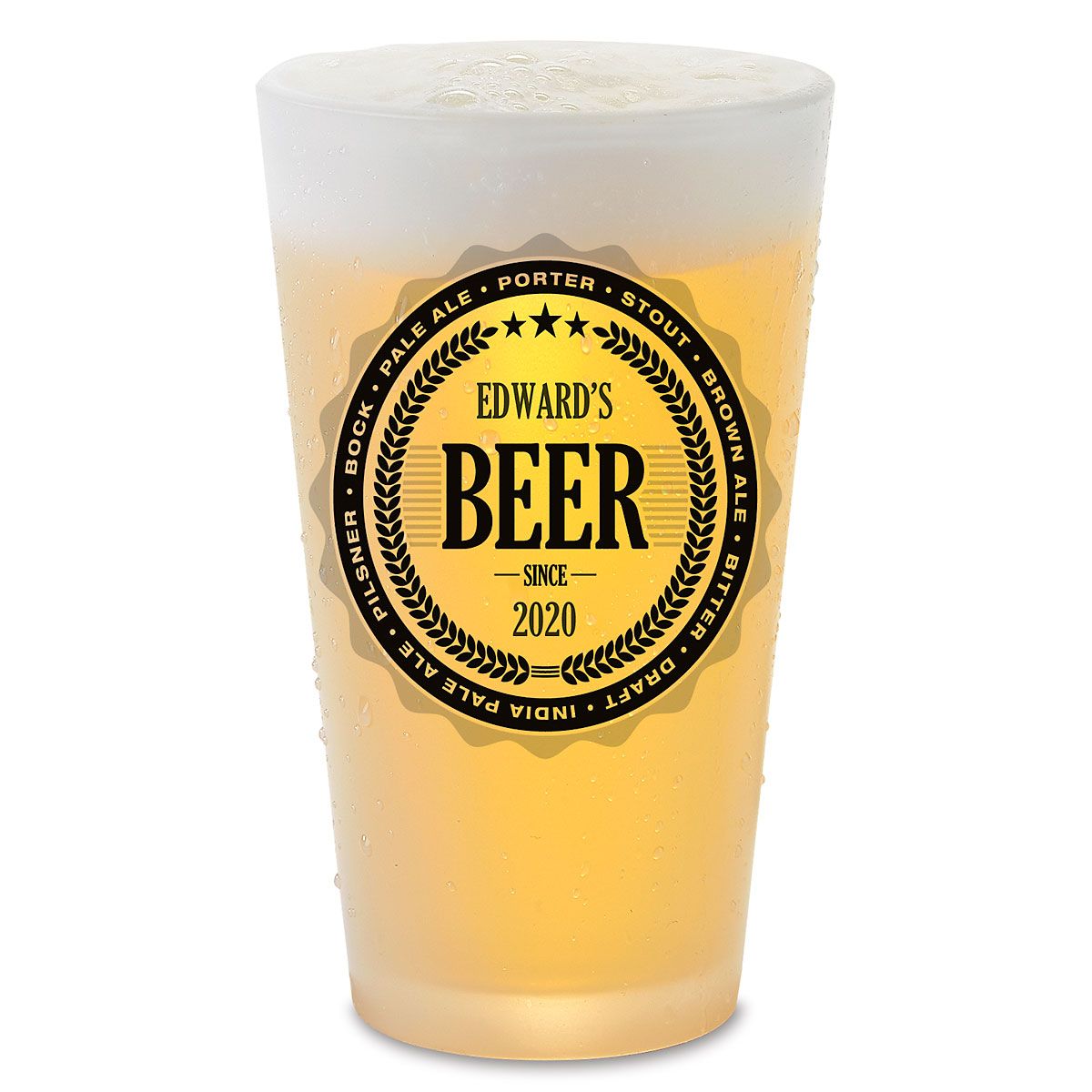 Pint Personalized Beer Glass Current Catalog