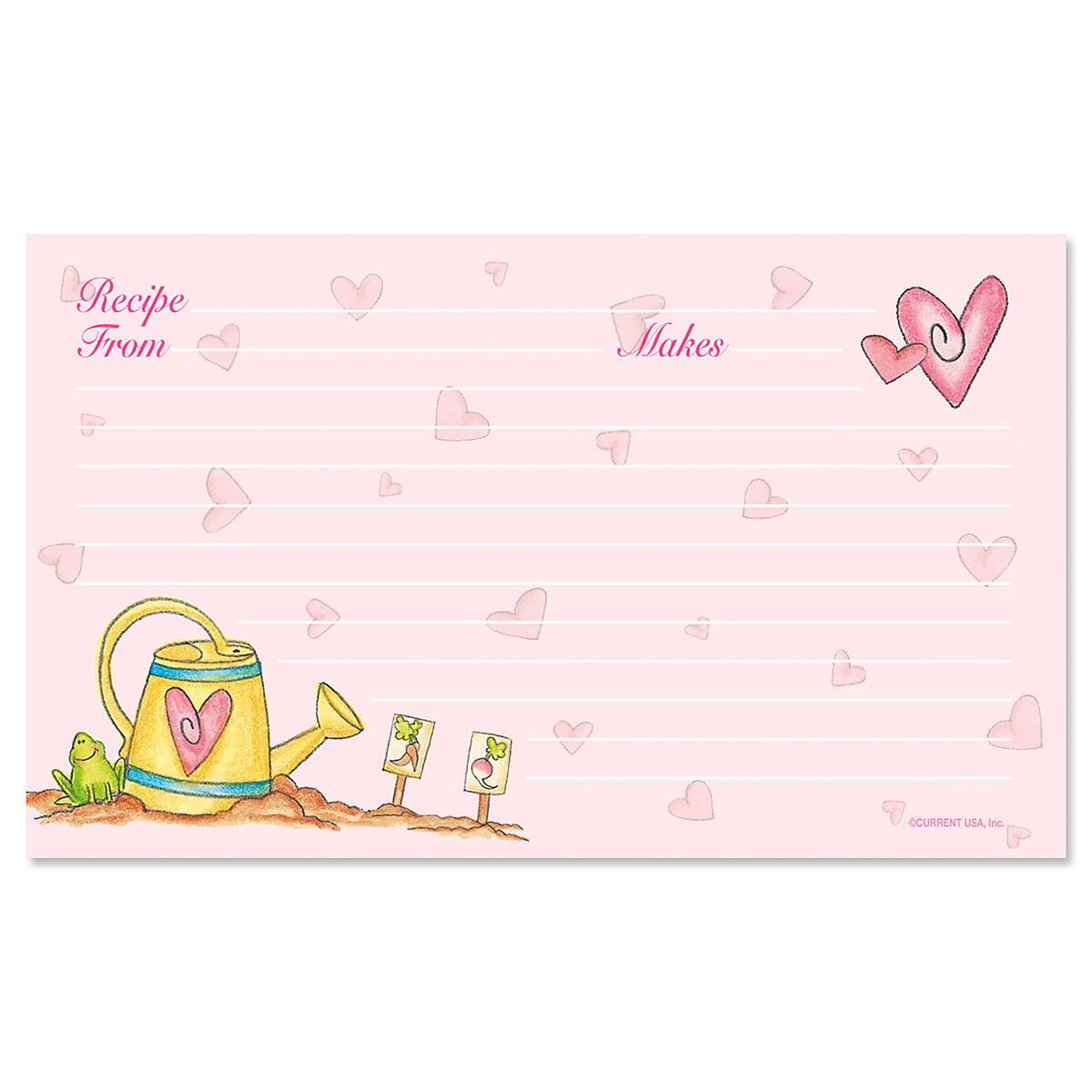 3 x 5 recipe cards
