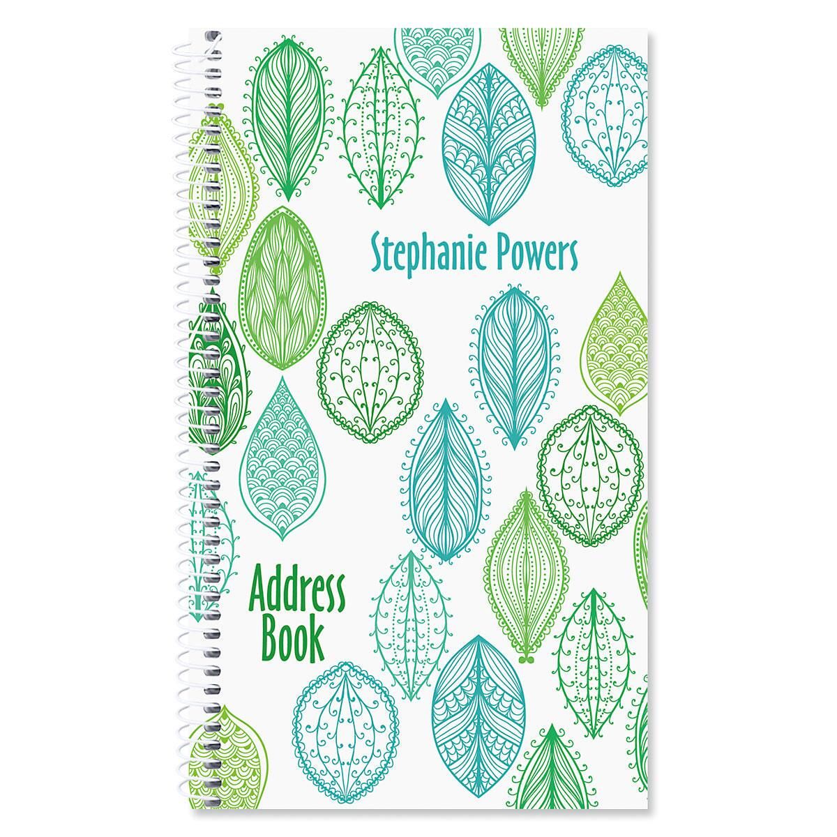 abstract leaves lifetime address book current catalog lifetime address books