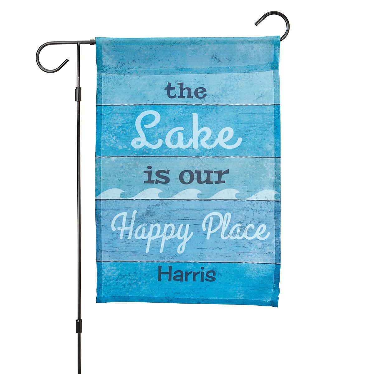 Personalized Lake Garden Flag