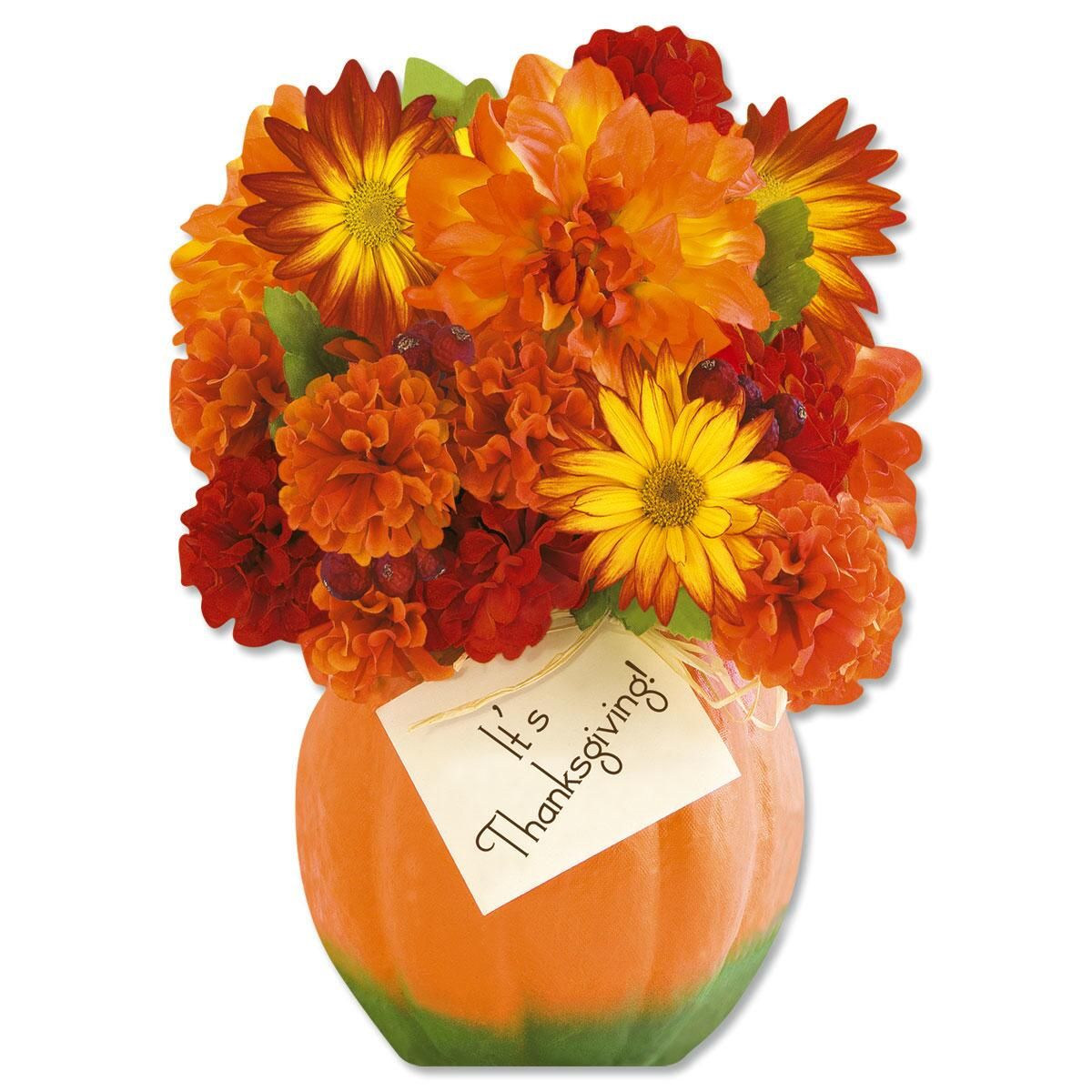 Thanksgiving DieCut Bouquet Cards Current Catalog