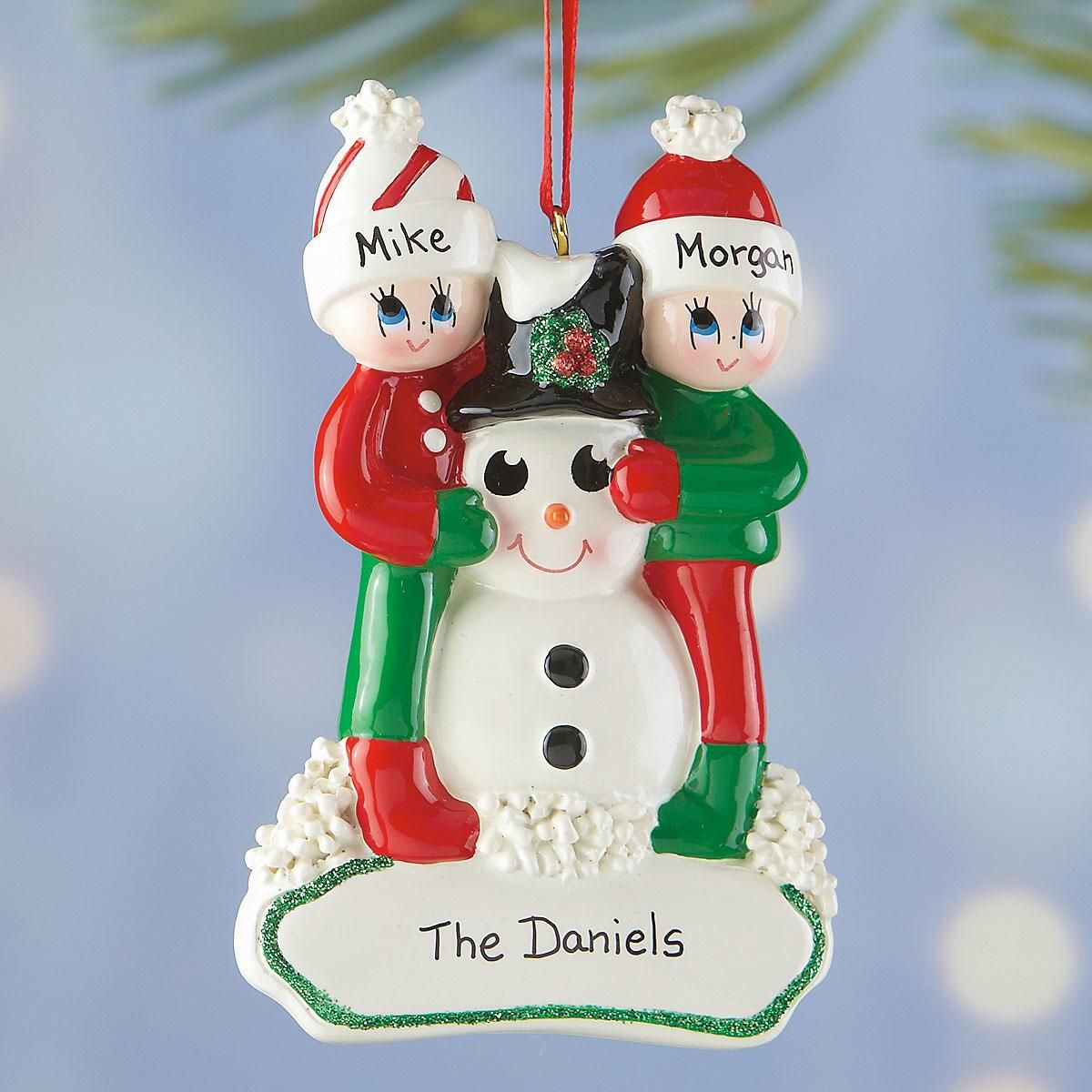 personalized snowman gang ornament current catalog personalized snowman gang ornament current catalog