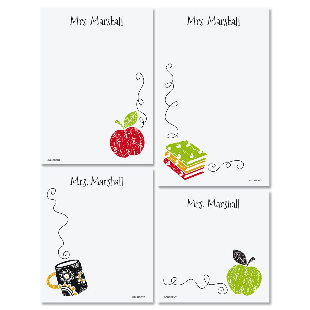 Teacher Personalized Notepad Set | Current Catalog