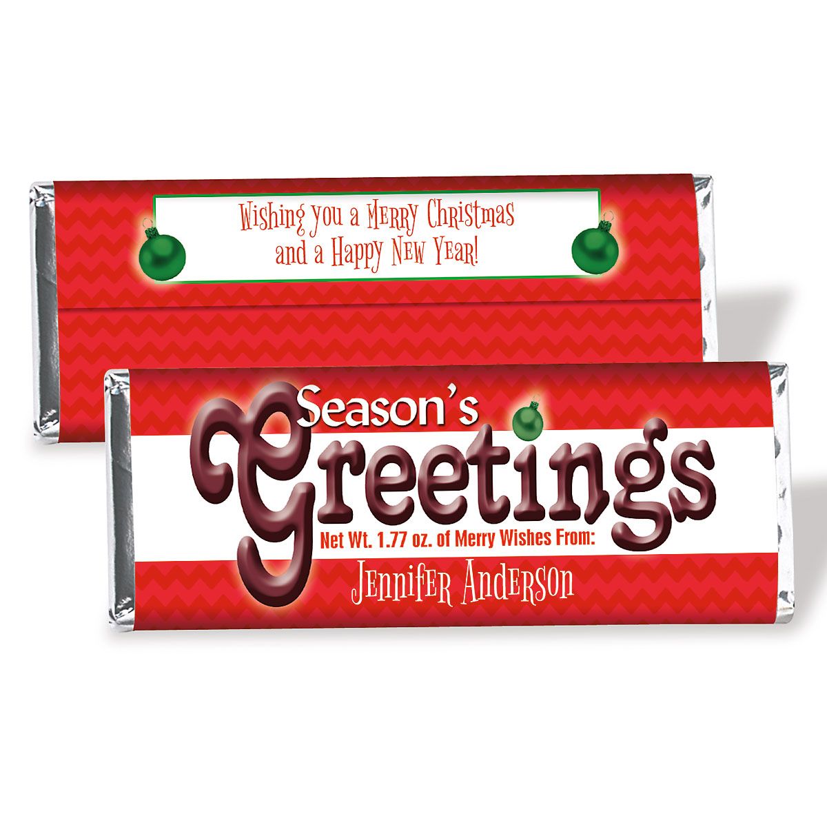 christmas candybar wrappers