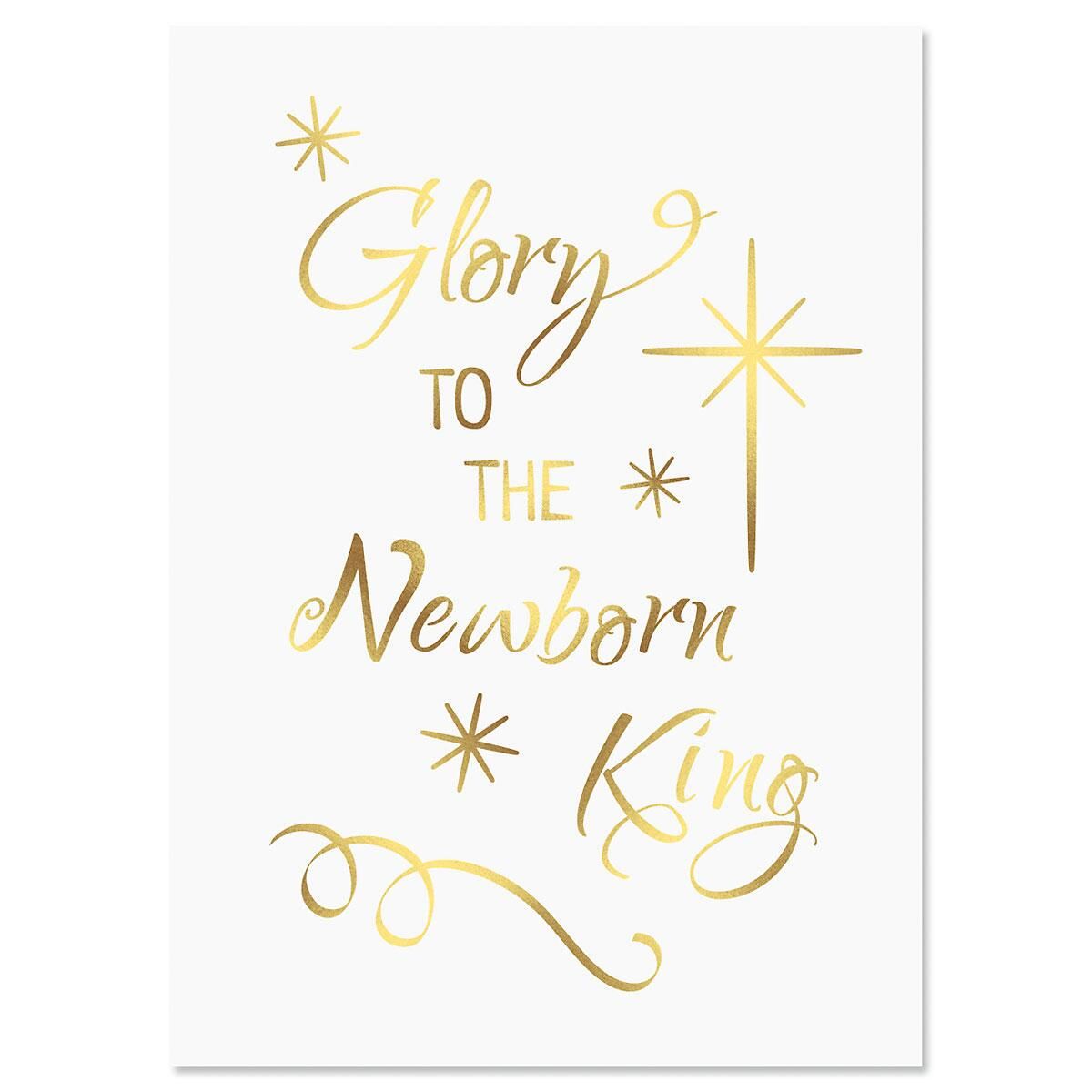 Glory Newborn King Deluxe Christmas Cards | Current Catalog