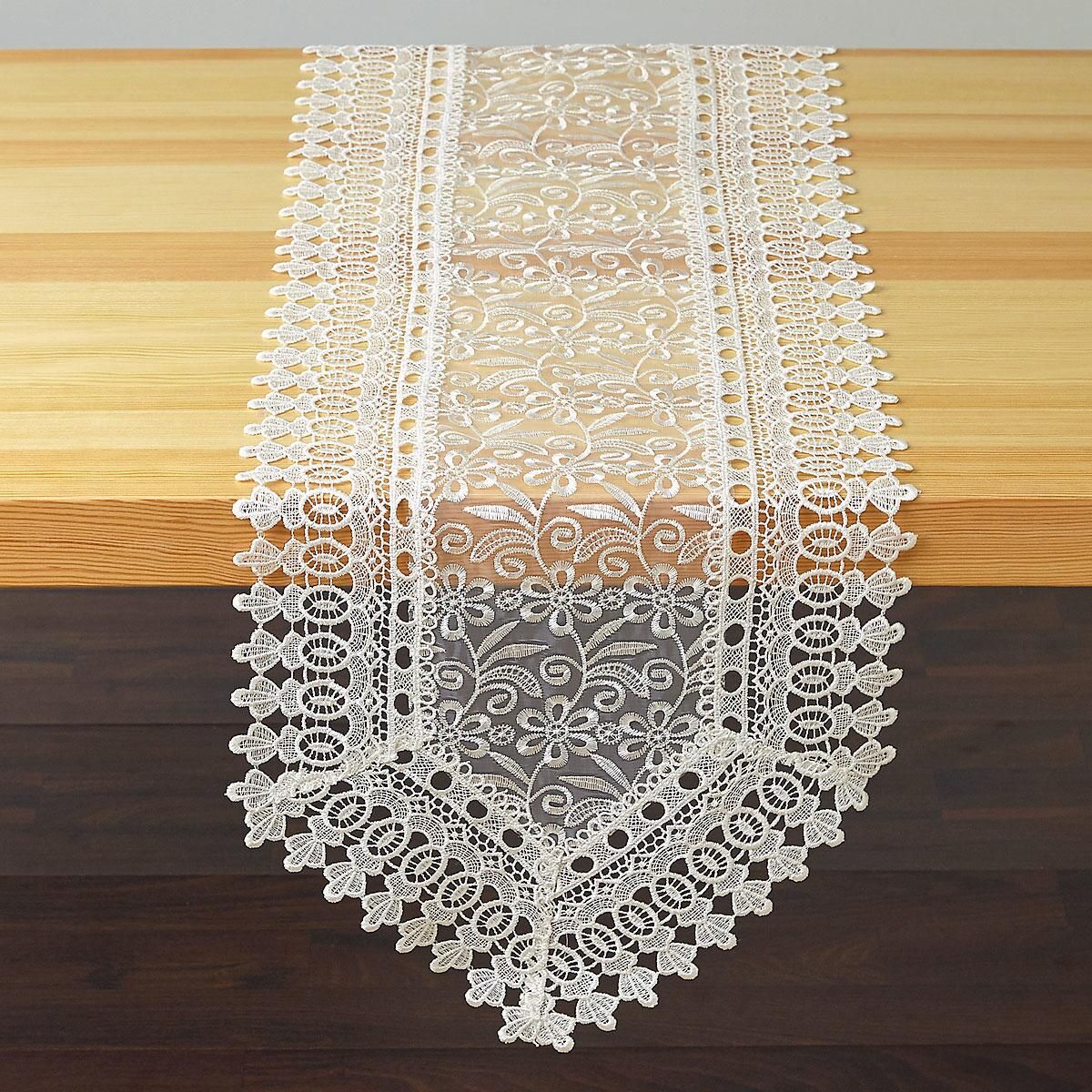 lace table runners modern