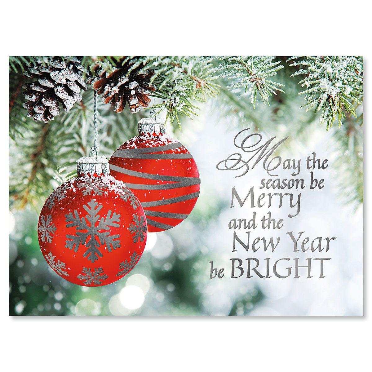 Ornament Wish Deluxe Foil Christmas Cards | Current Catalog