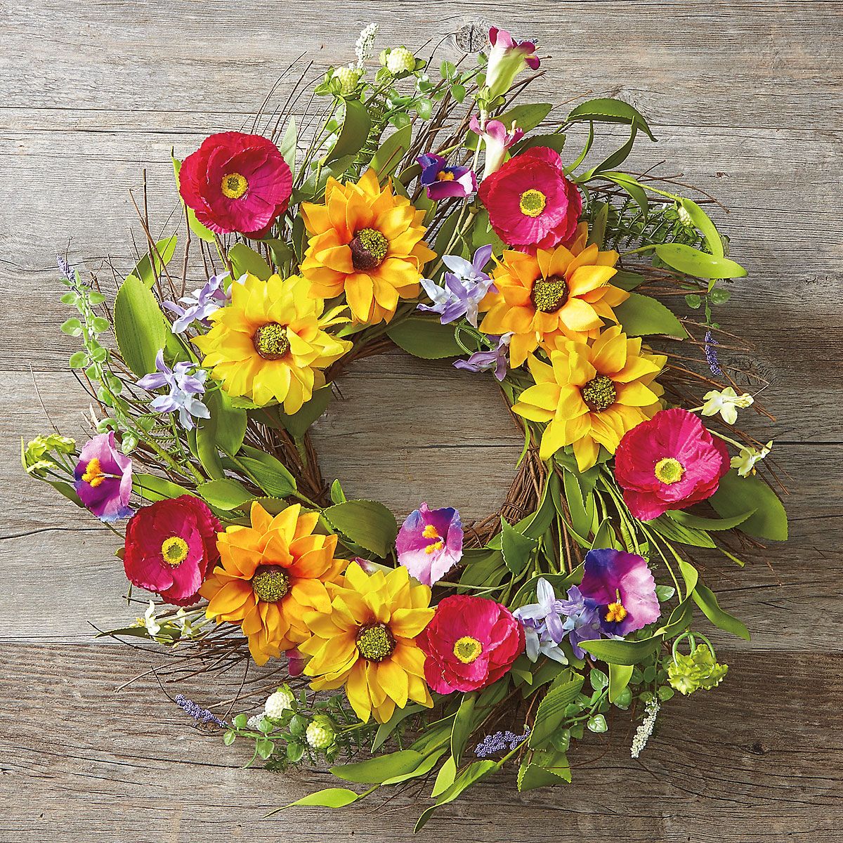 Sunflower Field Wreath by Current Catalog