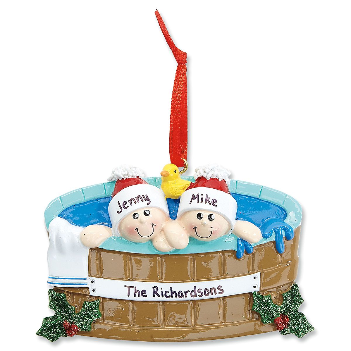 Hot Tub Family Personalized Christmas Ornaments Current