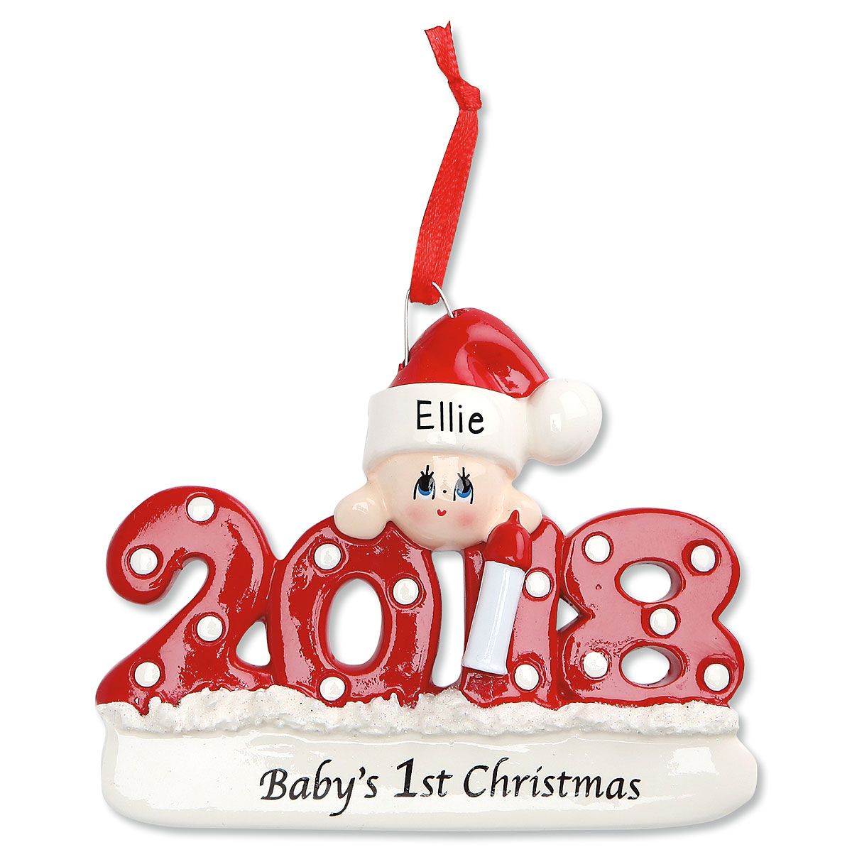 personalized baby's first christmas ornament 2018