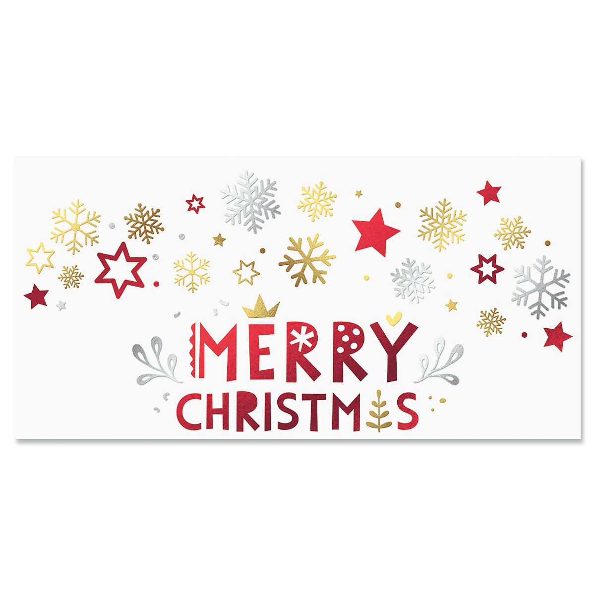 Foil Snowflakes Holiday Cash Cards Current Catalog