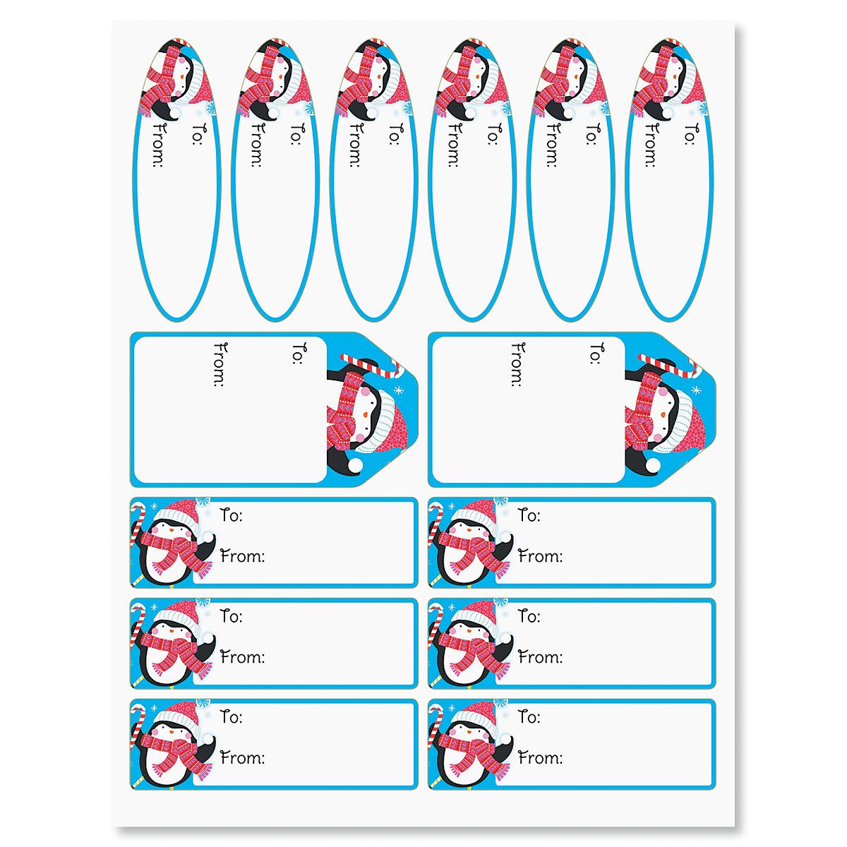 Twirling Penguins Labels | Current Catalog