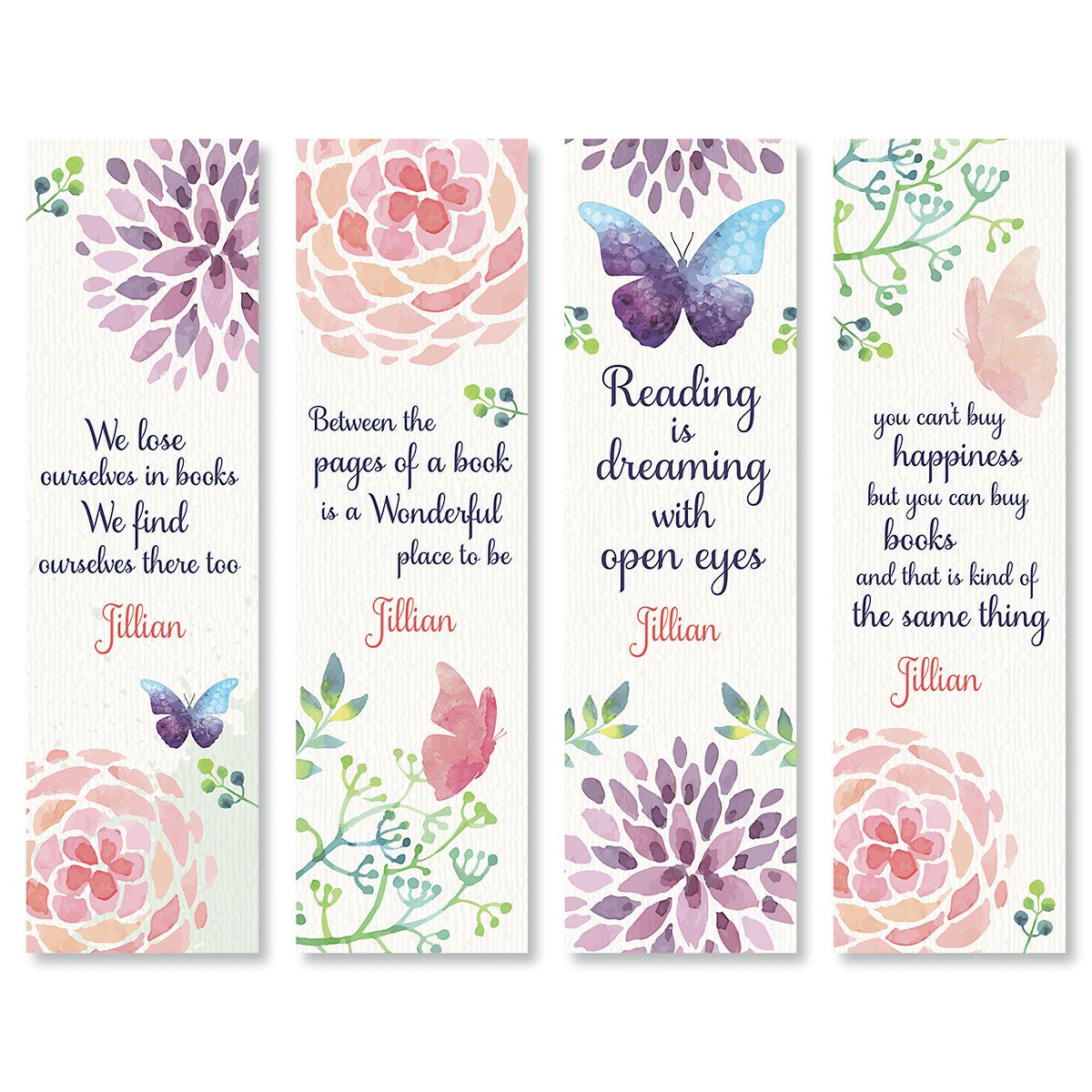 personalized butterfly bookmarks current catalog