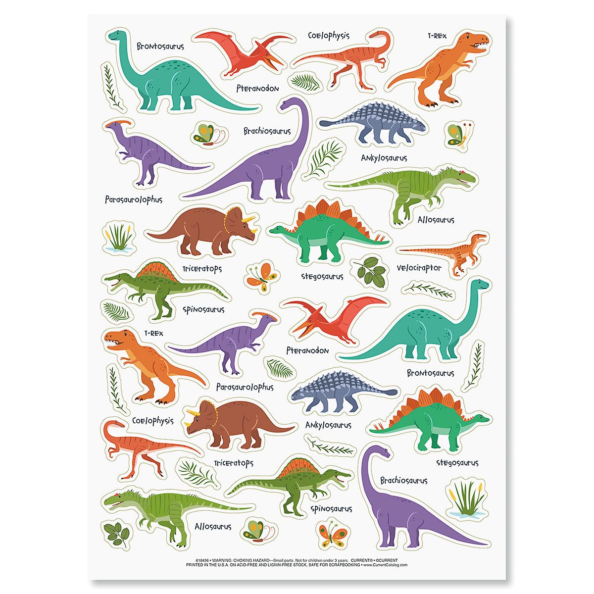 funny dinosaur stickers