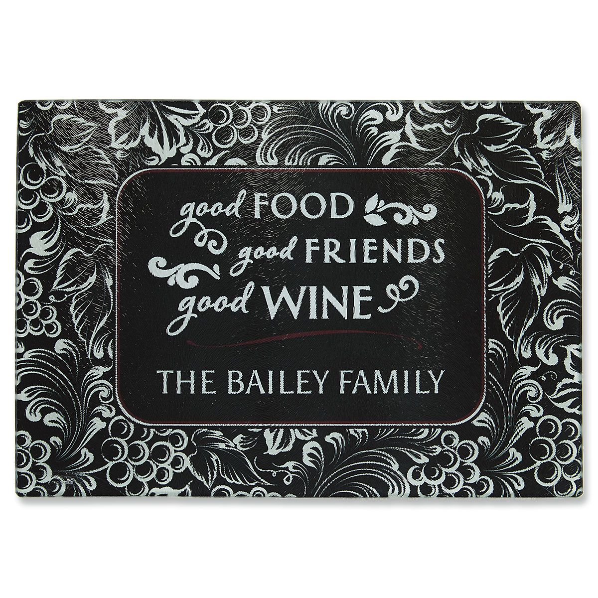 Good Food Wine And Friends Personalized Cutting Board Current