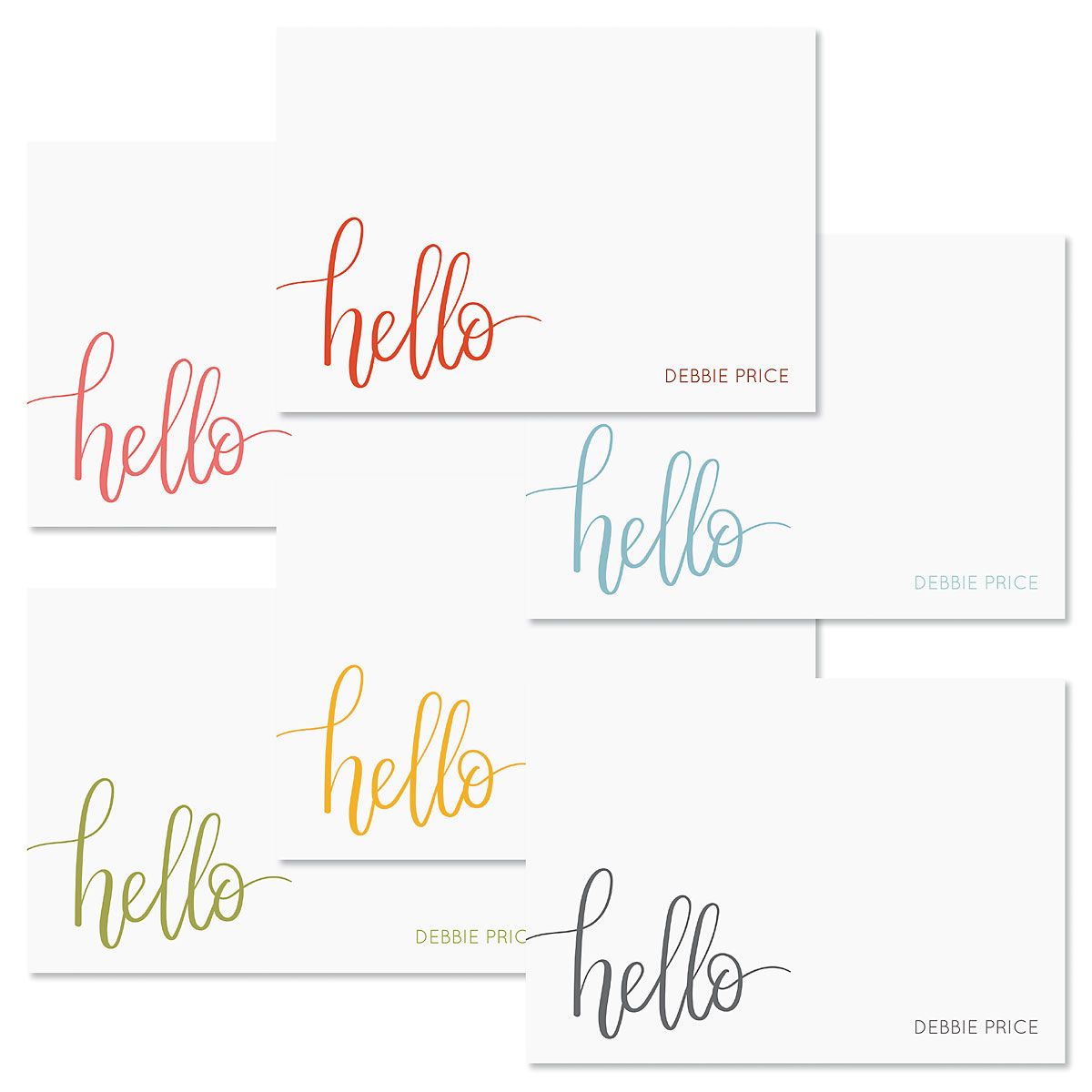 Handwritten Hello Personalized Note Card Current Catalog