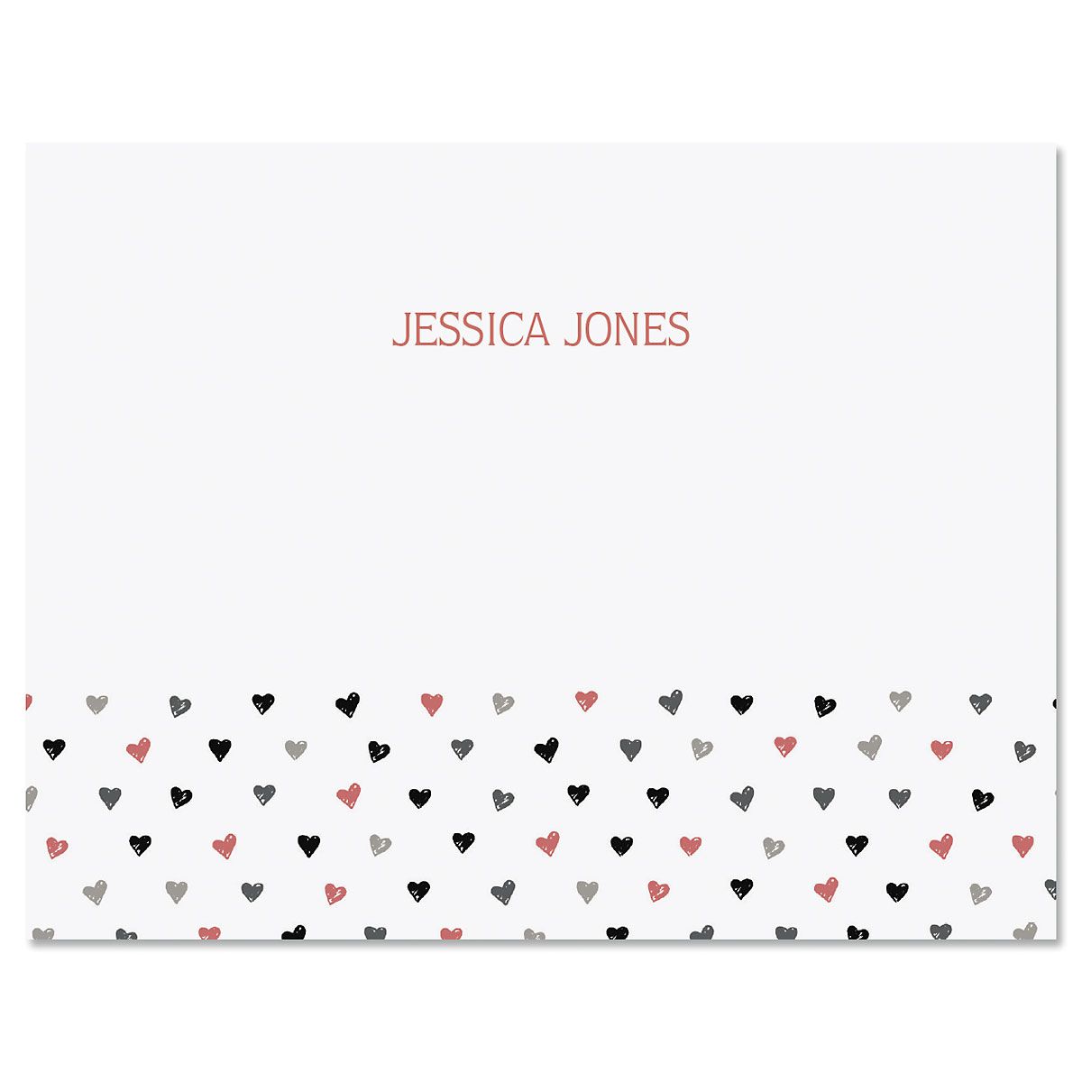 Mini Hearts Personalized Note Cards Current Catalog