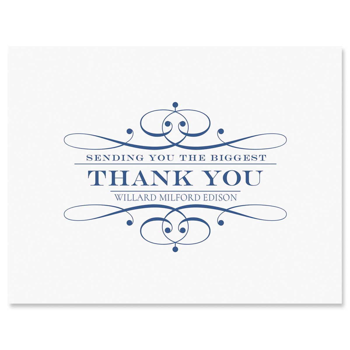 Personalized Elegant Thank You Cards Current Catalog