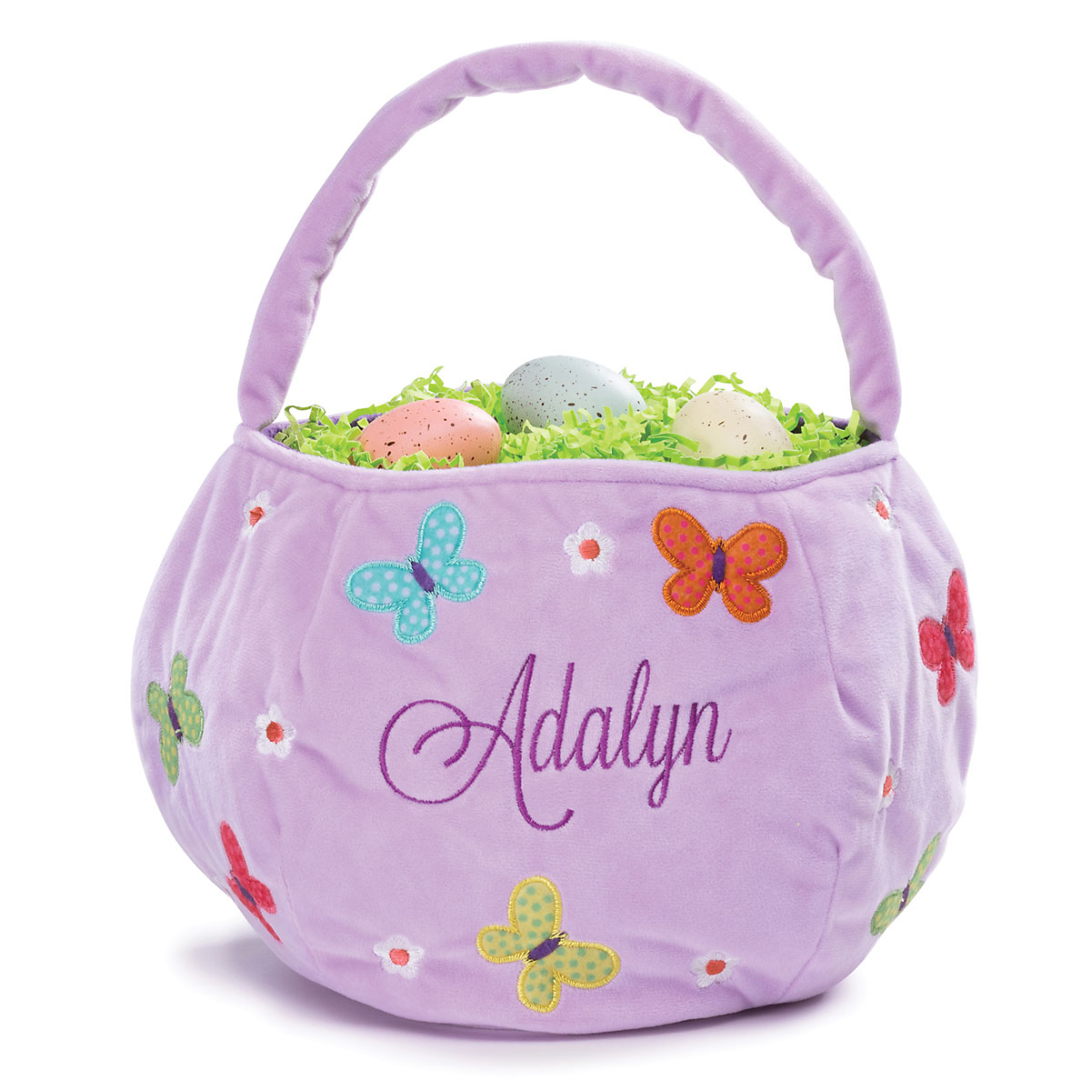 New Decorated Easter Basket “ Lavender collection “ medium