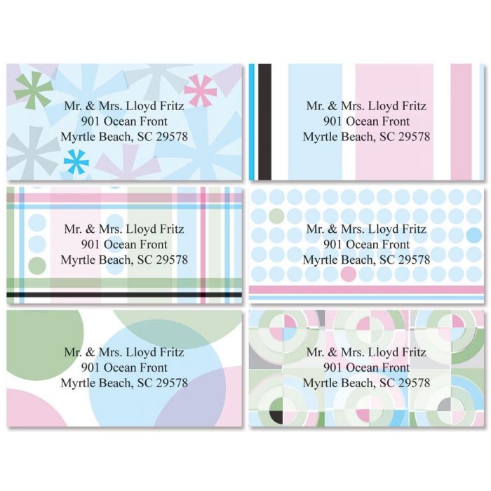 Retro Patterns Address Labels | Current Catalog