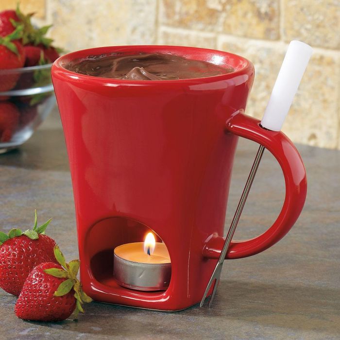 Red Fondue Tealight Mug by Current Catalog