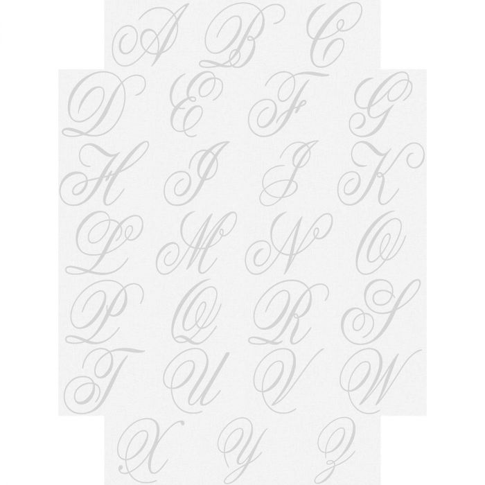 Brushed Initial Personalized Note Cards | Current Catalog