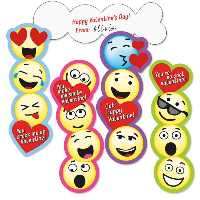 emoji bookmark kids valentines current catalog